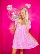 Load image into Gallery viewer, Malibu Barbie, Gingham Dress
