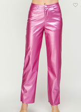 Load image into Gallery viewer, Matte Metallic Pants, Hot Pink
