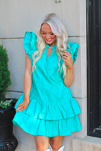 Load image into Gallery viewer, Pool Side View, Ruffle Dress
