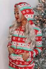Load image into Gallery viewer, Holly Jolly Hoodie Pajama Set

