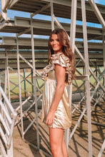 Load image into Gallery viewer, GEAUX-lden Metallic Dress
