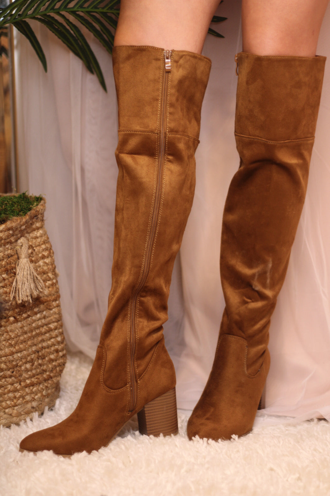 OTK Tan Suede Boots
