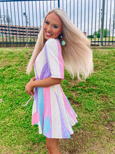 Load image into Gallery viewer, Pastel Rainbow, Stripe Dress
